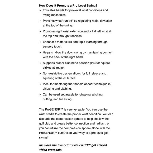 ProSENDR Golf Training Aid Right Hand Alignment Swing Trainer Blue Ball NEW - Picture 11 of 13